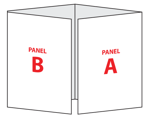 double gate fold brochure folded